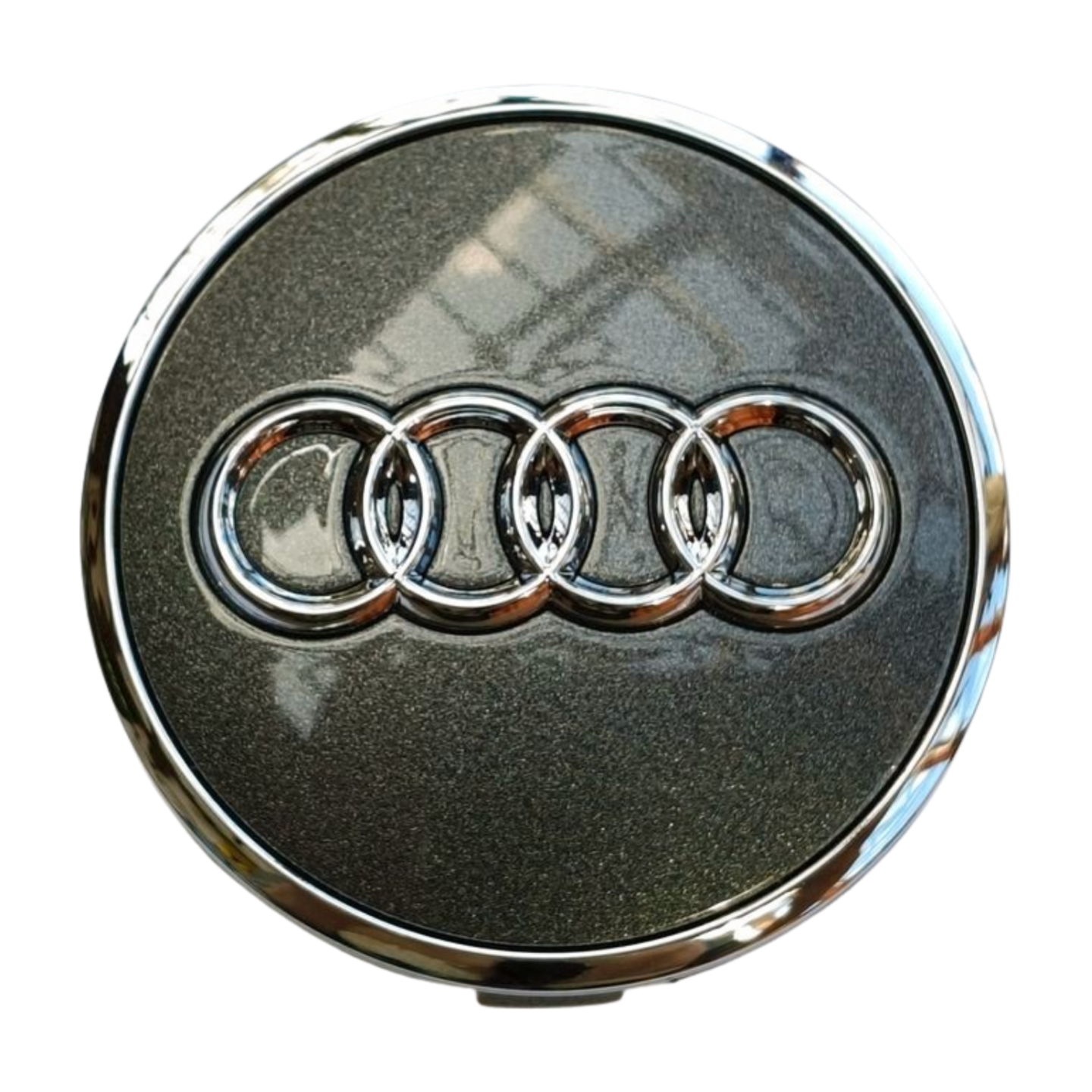 8W0601170 Středový kryt alu kola Audi, tmavě šedý